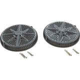 Main Drain, PentStrGrd, 8", 112gpm, 2-2"Btm Port, ABS, DrGry, qty 2 : 500122