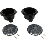 Main Drain, PentStrGrd, 8", 112gpm, 2-2"Btm Port, ABS, DrGry, qty 2 : 500122