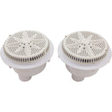 Main Drain, PentStarGuard, 8", 112gpm, 2-2"Btm Port, ABS, Wht, qty2 : 500120