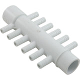 Manifold, 3/8" Barb, 12 Port, 1" Slip x 1" Spigot : 672-0410