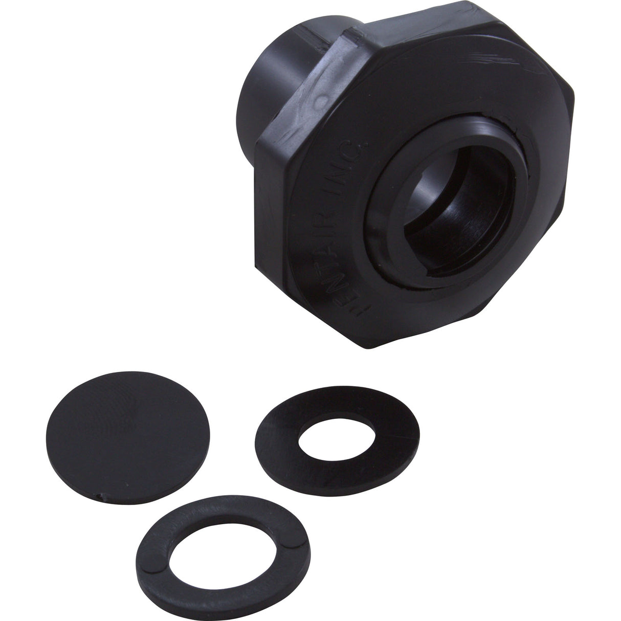 Inlet Fitting, Pentair, 1" Slip, Economy Insider, Black : 542001