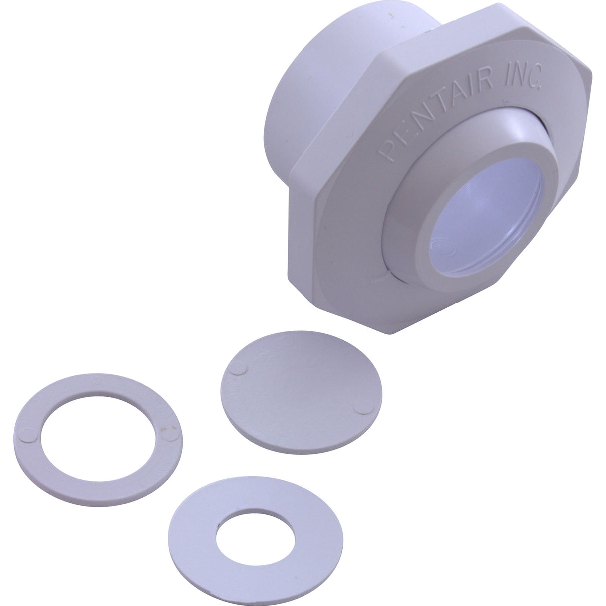 Inlet Fitting, Pentair, 1-1/2" Slip, Economy Insider, White : 542002