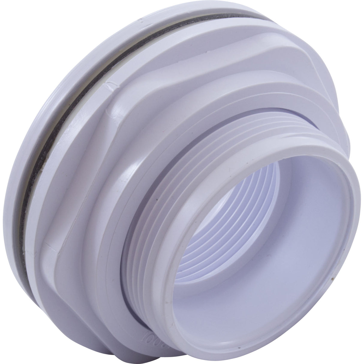Wall Fitting, Vinyl Liner, Std Body, 1-1/2"mpt x 1-1/2"s, White : 542414