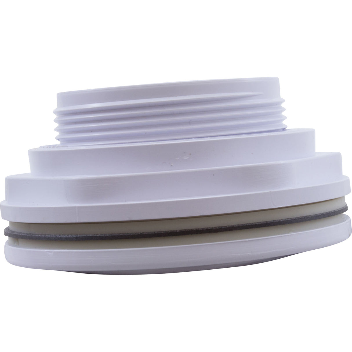 Wall Fitting, Vinyl Liner, Std Body, 1-1/2"mpt x 1-1/2"s, White : 542414