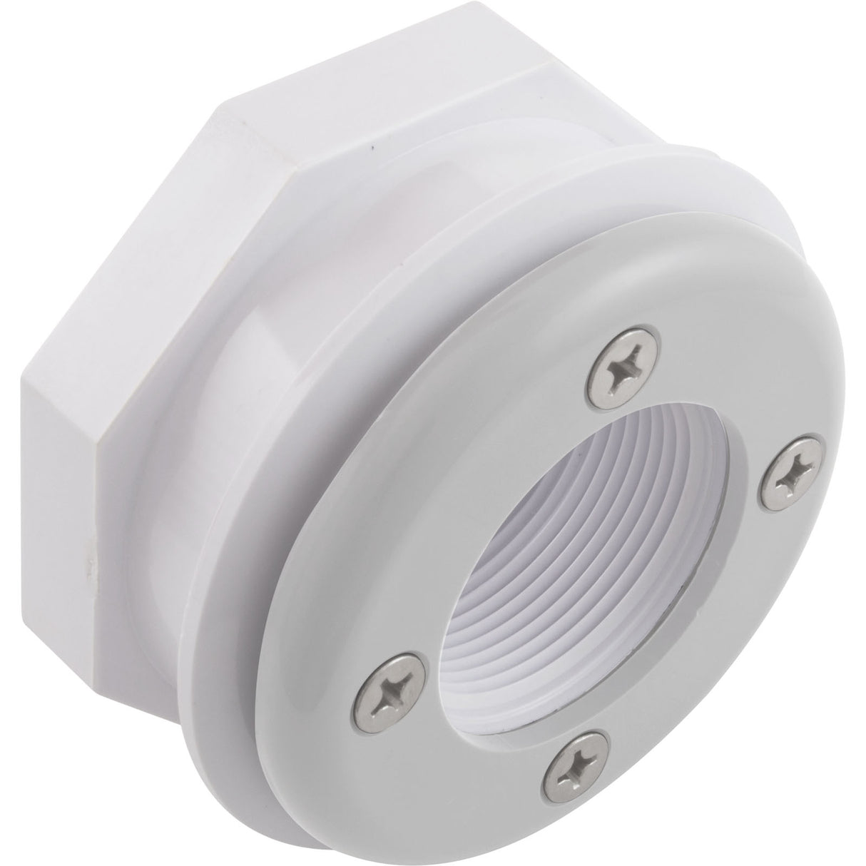 Wall Fitting, Vinyl Std Body, 1-1/2"mpt x 1-1/2"fpt, White : 86205100