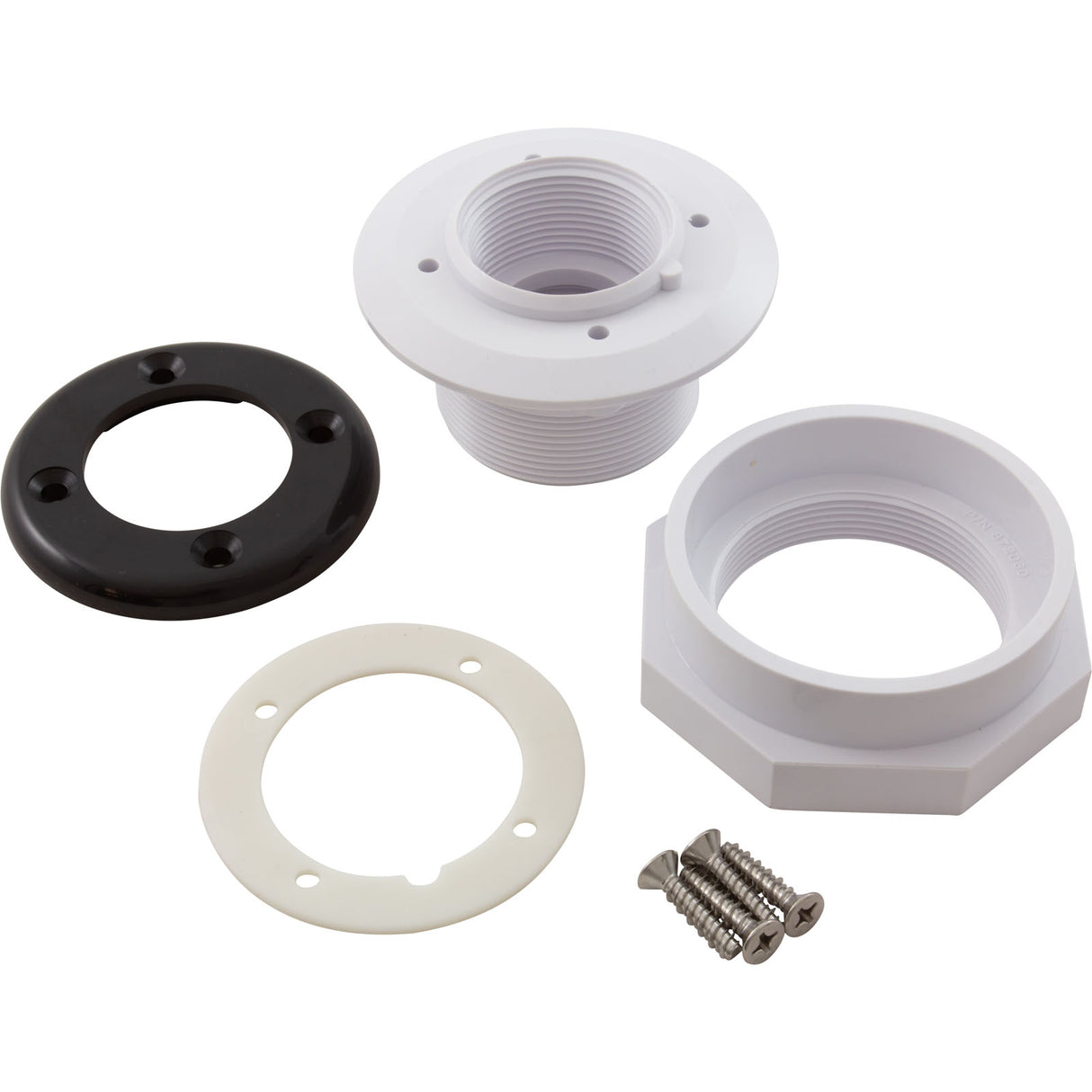 Wall Fitting, Vinyl Std Body, 1-1/2"mpt x 1-1/2"fpt, Black : 86205101