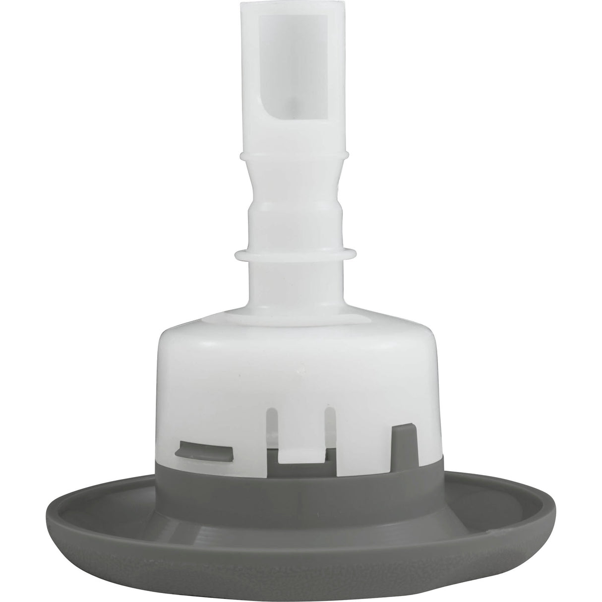 Jet Intl, BWG Cyclone Luxury, 3-1/2"fd, Dir, Txt Scal, Gry : 9844WW