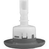 Jet Intl, BWG Cyclone Luxury, 3-1/2"fd, Dir, Txt Scal, Gry : 9844WW