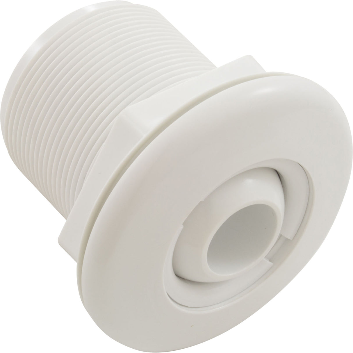 Jet Intl, BWG/HAI Hydro Jet, Long, 3-3/8"fd, Dir, w/Nut, Wht : 10-3300WHT