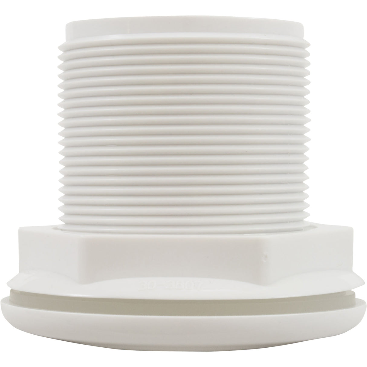 Jet Intl, BWG/HAI Hydro Jet, Long, 3-3/8"fd, Dir, w/Nut, Wht : 10-3300WHT