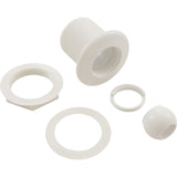 Jet Intl, BWG/HAI Hydro Jet, Long, 3-3/8"fd, Dir, w/Nut, Wht : 10-3300WHT