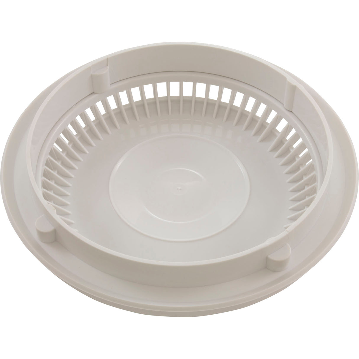 Main Drain Grate, Afras, Anti Vortex, 7-3/4"dia, Wht, w/Ring&Scrw : 10064W