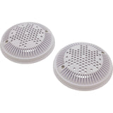 Suction Cover, Hayward WG1030, 8" Round, w/Frame, Wht, Qty 2 : WG1030AVPAK2