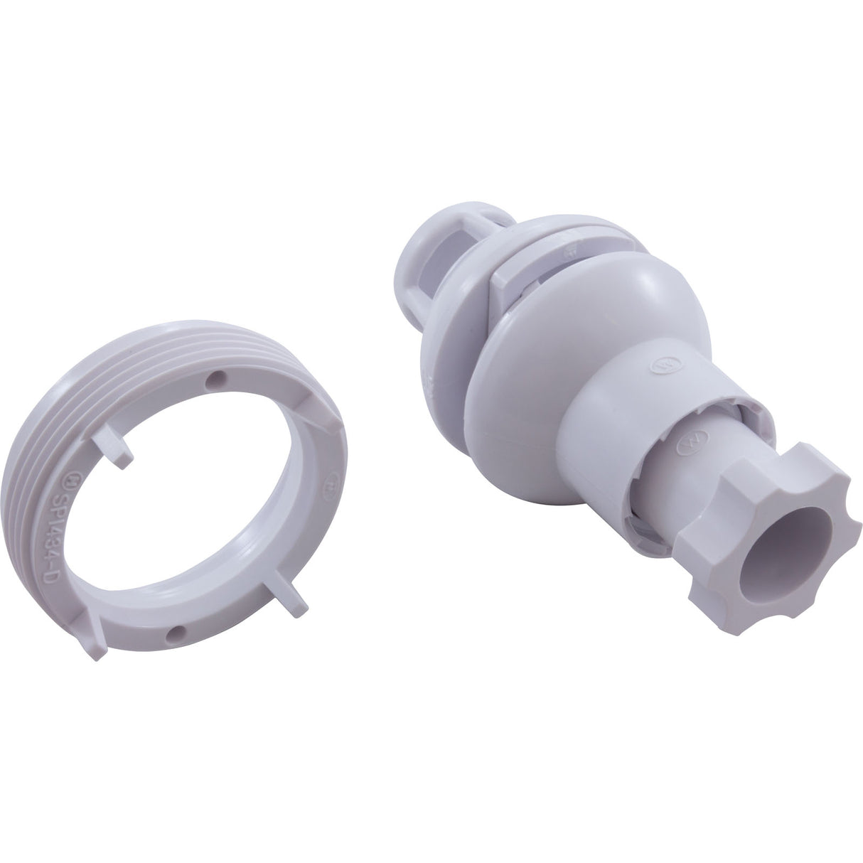Nozzle, Hayward Jet Air III, Vari-Flo, Fixed, White : SP1434PAKB