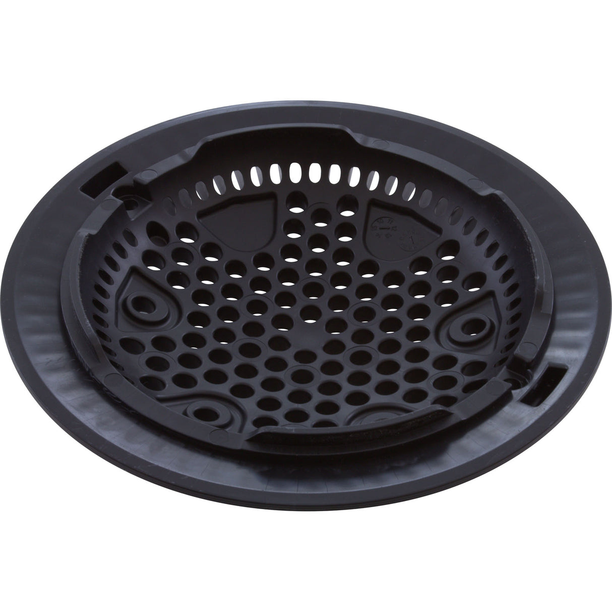 Main Drain Cover, Hayward Anti Vortex, 8"dia Round, Blk : WGX1048EBLK