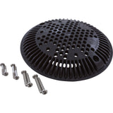 Main Drain Cover, Hayward Anti Vortex, 8"dia Round, Blk : WGX1048EBLK