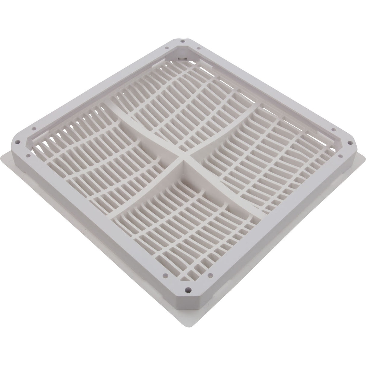Main Drain Grate, Hayward Low Velocity, 12" x 12"Sq, w/Frame : WGX1032BLV2