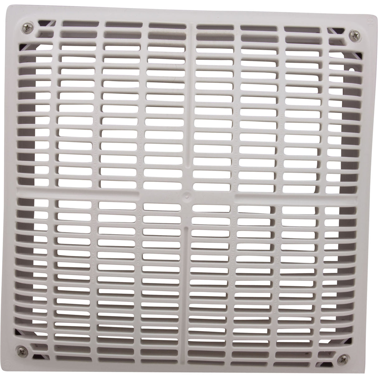 Main Drain Grate, Hayward Low Velocity, 12" x 12"Sq, w/Frame : WGX1032BLV2