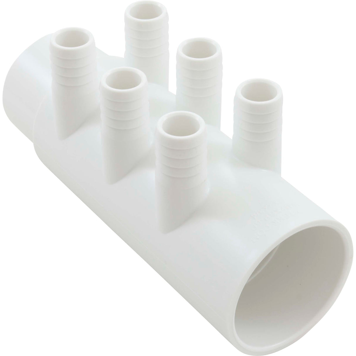 Manifold, 3/4"b, 6 port, Flow Thru, 2"s x 2"spg, w/2 plugs : WM2XSP-6