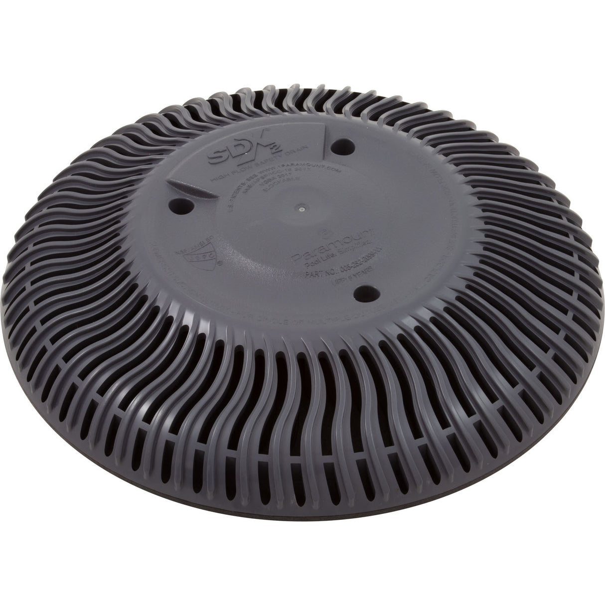Main Drain Grate, Paramount SDX2, Vinyl, Gray, qty 2 : 004-172-2231-02