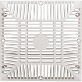 Main Drain Grate, Waterway 9" x 9" Square, White : 642-4790 V