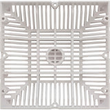 Main Drain Grate, Waterway 9" x 9" Square, White : 642-4790 V
