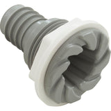 Bulkhead Fitting, Waterway, 3/4"b, Swirl, Gray : 212-1837