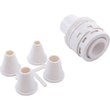 Nozzle, Waterway Poly Jet Caged Style, Dir, 2-5/8" White : 210-8750