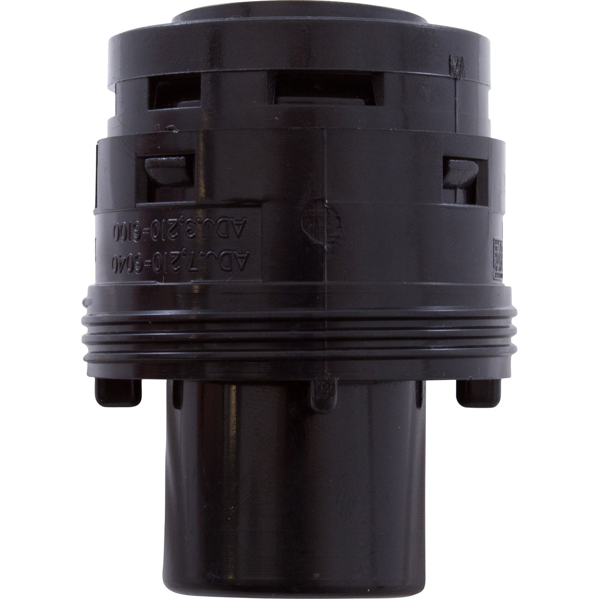 Nozzle, Waterway Poly Jet Caged Style, Directional, Black : 210-8751