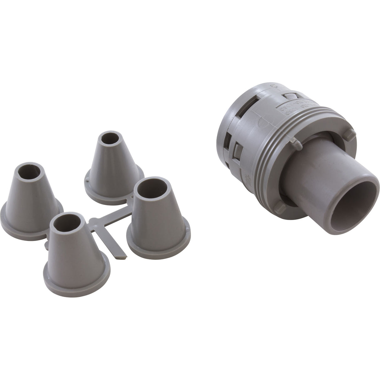 Nozzle, Waterway Poly Jet Caged Style, Directional, Gray : 210-8757