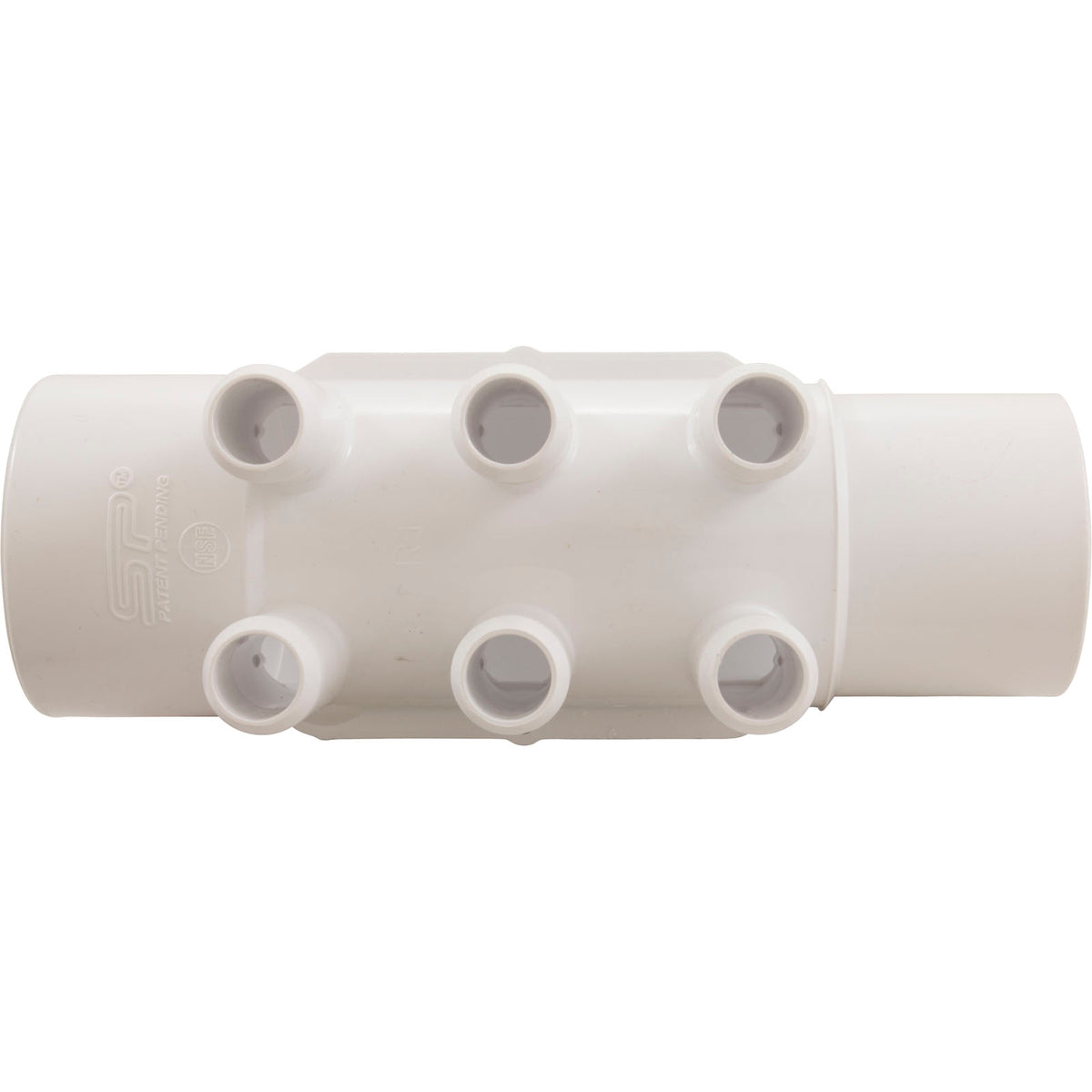Manifold, 3/4" Smooth Barb, 6 Port, 2" Slip x 2" Spigot : 672-4940