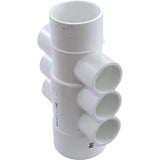 Manifold, 1"s, 6 Port, Flow Thru, 1-1/2"s/2"spg x 2"s : 672-4550