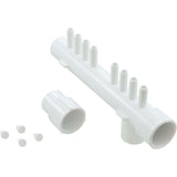 Manifold, Tee, 1"s x 1"spg x 1"s,  (8) 3/8"sb, w/ plugs : 672-4370