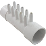 Manifold, 3/8"sb, 10 Port, Flow Thru, 1-1/2"s x 1-1/2"spg : 672-4660