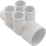 Manifold, 3/4"s, 4 Port, Flow Thru, 1-1/2"s x 1-1/2"spg : 672-4190
