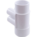 Manifold, 3/4" Slip, 4 Port, Flow Thru, 2" Slip x 2" Spigot : 672-4200