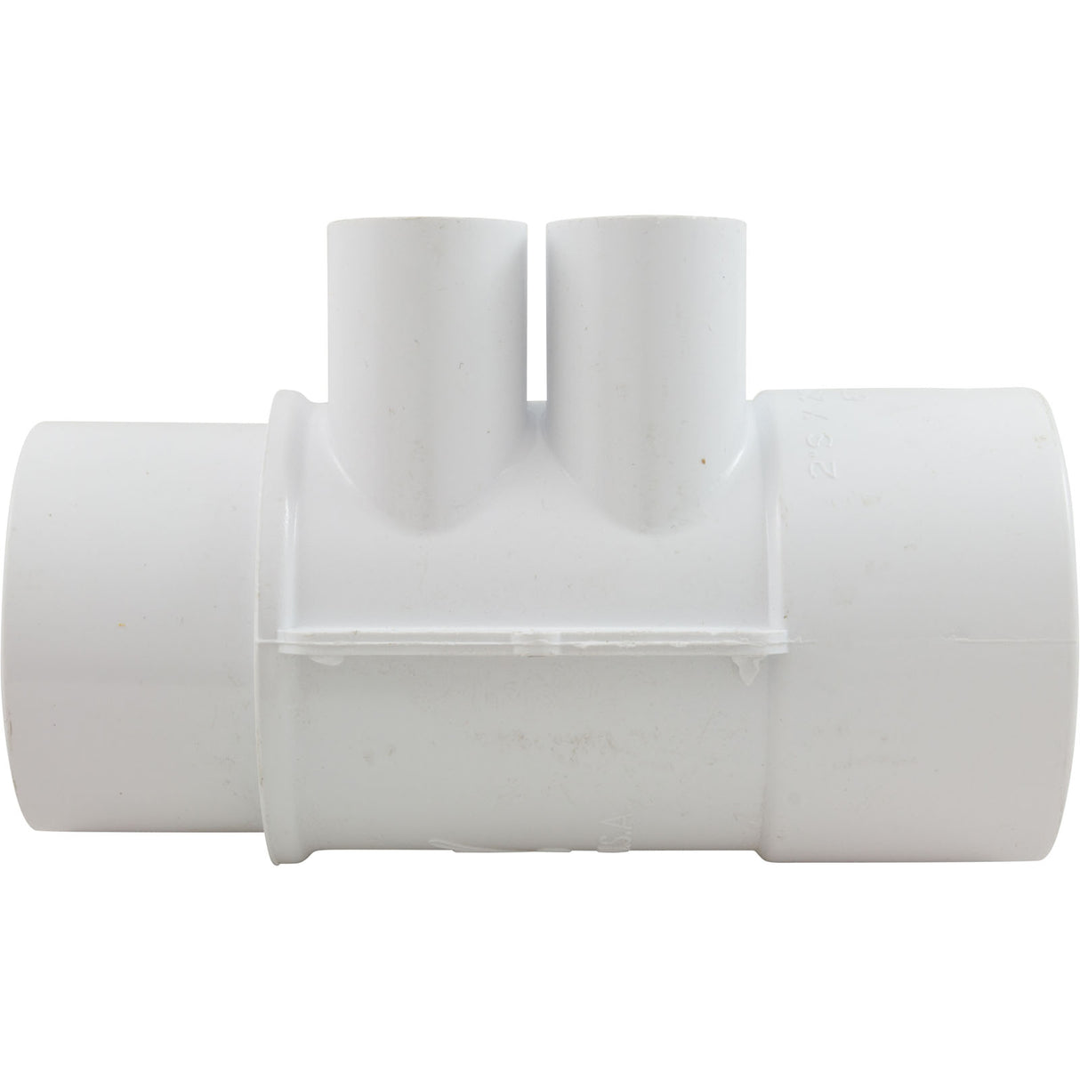 Manifold, 1/2" Slip, 4 Port, Flow Thru, 2" Slip x 2" Spigot : 672-4250