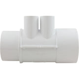 Manifold, 1/2" Slip, 4 Port, Flow Thru, 2" Slip x 2" Spigot : 672-4250