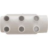 Manifold, 3/4" Smooth Barb, 6 Port, 1-1/2" Slip x Dead End : 672-5250