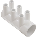 Manifold, 3/4" Smooth Barb, 6 Port, 1-1/2" Slip x Dead End : 672-5250