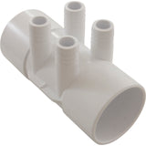 Manifold, 3/4" Barb, 4 Port, Flow Thru, 2" Slip x 2" Slip : 672-7110