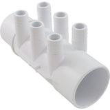 Manifold, 3/4"b, 6 Port, Flow Thru, 2"s x 2"spg, SP : 672-7150