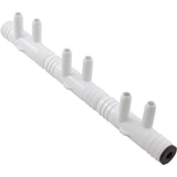 Manifold, 3/8"sb, 6 Port, Flow Thru, 3/4"b x 3/4"b : 672-7190