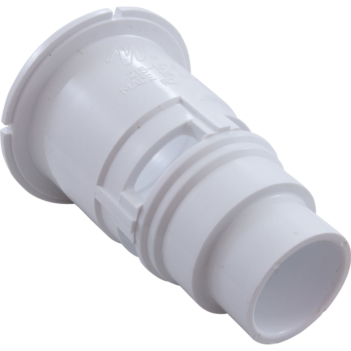 Wall Fitting, Waterway Poly Gunite, White : 215-1070