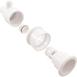 Jet Body Assy, WW Poly Strm Gunite, a1"spg, w1-1/2"spg, Wht, Thd : 229-1100