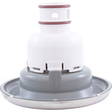 Jet Intl, WW Whirlpool, 5"fd, Dir, Smth, SS/Gry, Non-Adjustable : 212-2037S