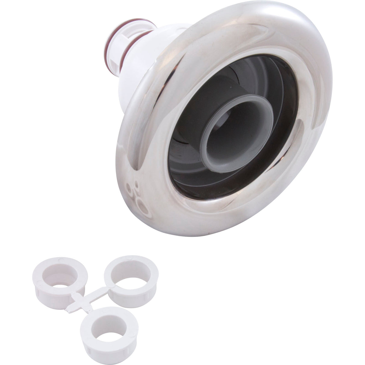 Jet Intl, WW Whirlpool, 5"fd, Dir, Smth, SS/Gry, Non-Adjustable : 212-2037S