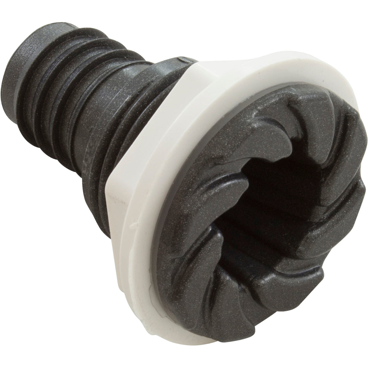 Bulkhead Fitting, Waterway, 3/4"b, Swirl, Dark Gray : 212-1839G-DSG