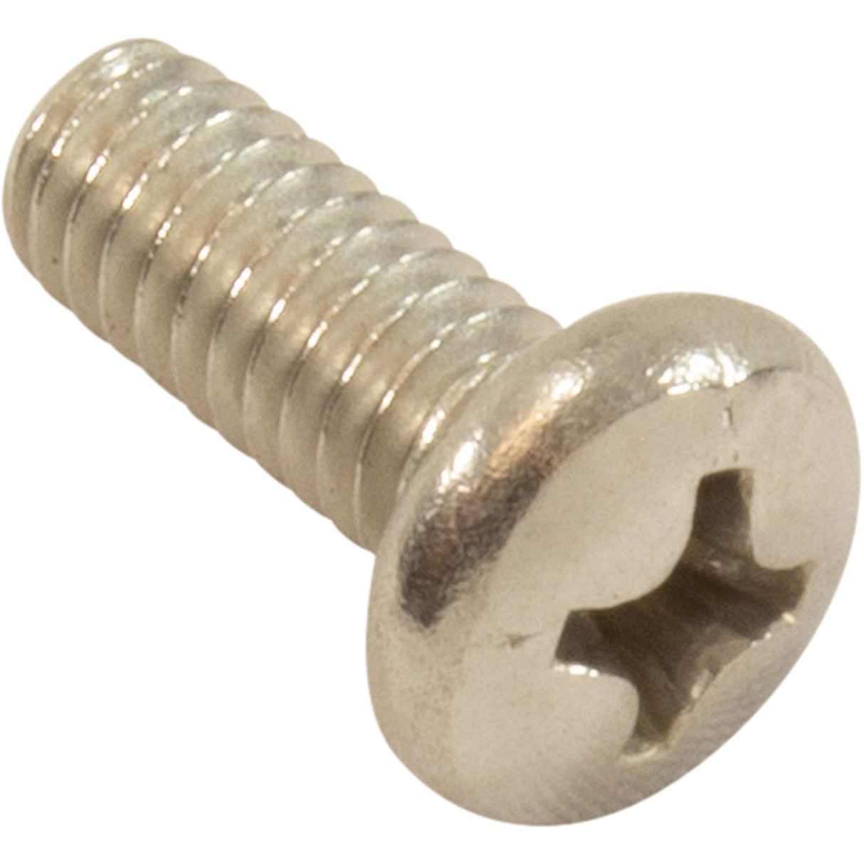 Screw, Waterway 8" Round Tru Flo Drain, Cover, 8-32 x7/16", SS : 819-00051