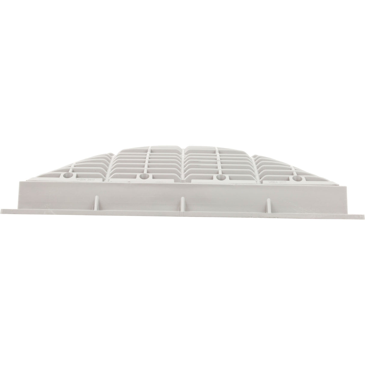 Main Drain Grate, Waterway, 12" x 12" Square, w/Frame, White : 640-4720 V